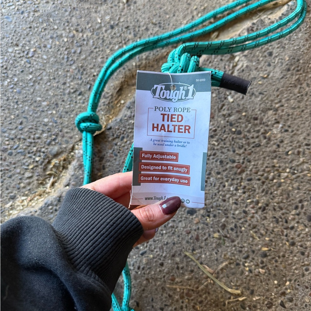 Turquoise Rope Halter - Picture 2 of 2